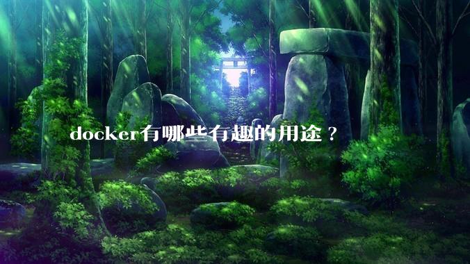 docker有哪些有趣的用途?