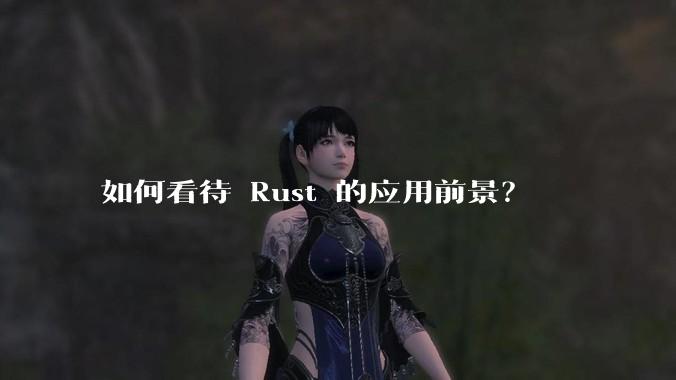 如何看待 Rust 的应用前景？